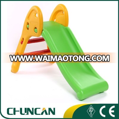 Plastic slide for kids foldable indoor small slide children's plastics sliding toys blowing